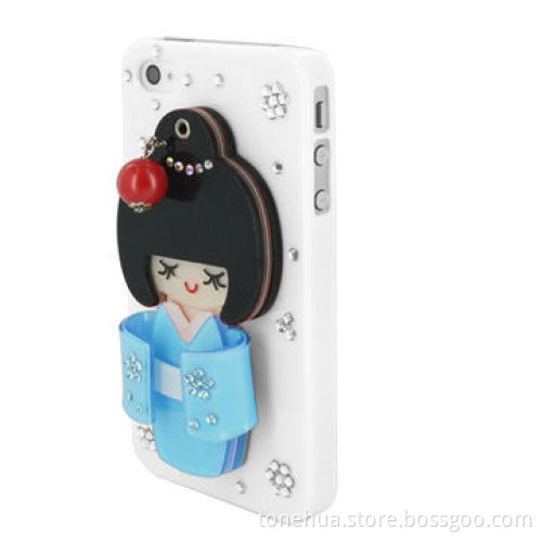 PC case for iPhone 4 & 4S, with glass, with the mirror behind